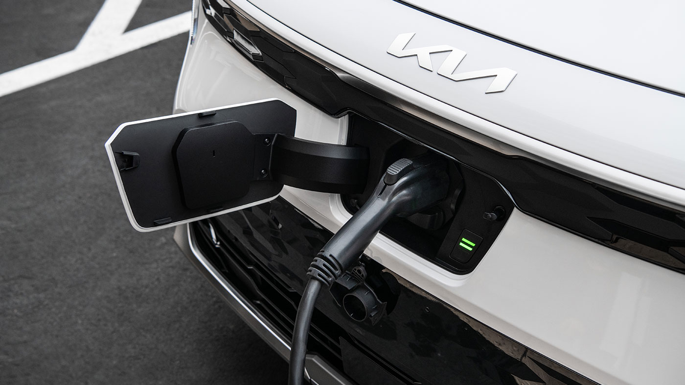 2026 Kia Niro EV charging view Winnipeg