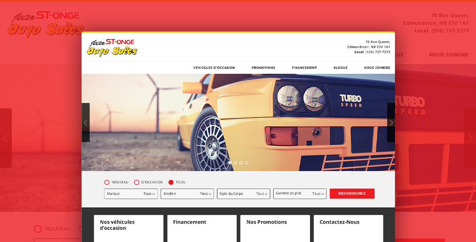 Accueil Jean StOnge Auto Sales