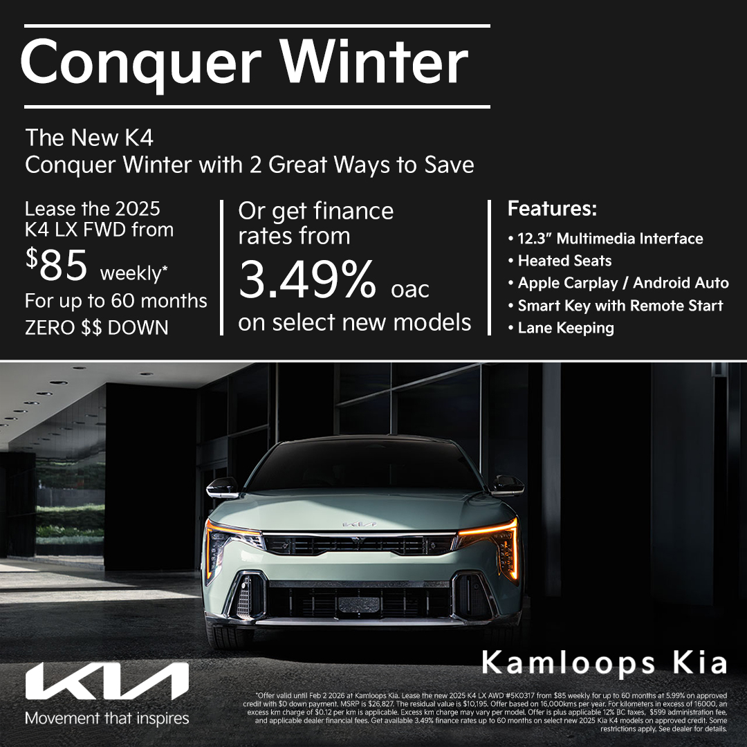 2025 Kia K4 from $85 weekly 2025 Kia K4 from $85 weekly
