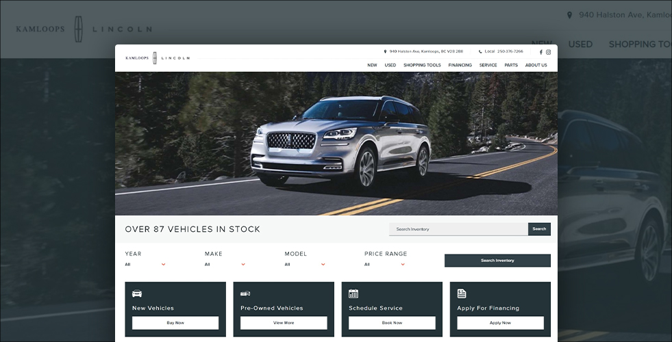 Kamloops Ford Lincoln New & Used Car Dealer B.C.