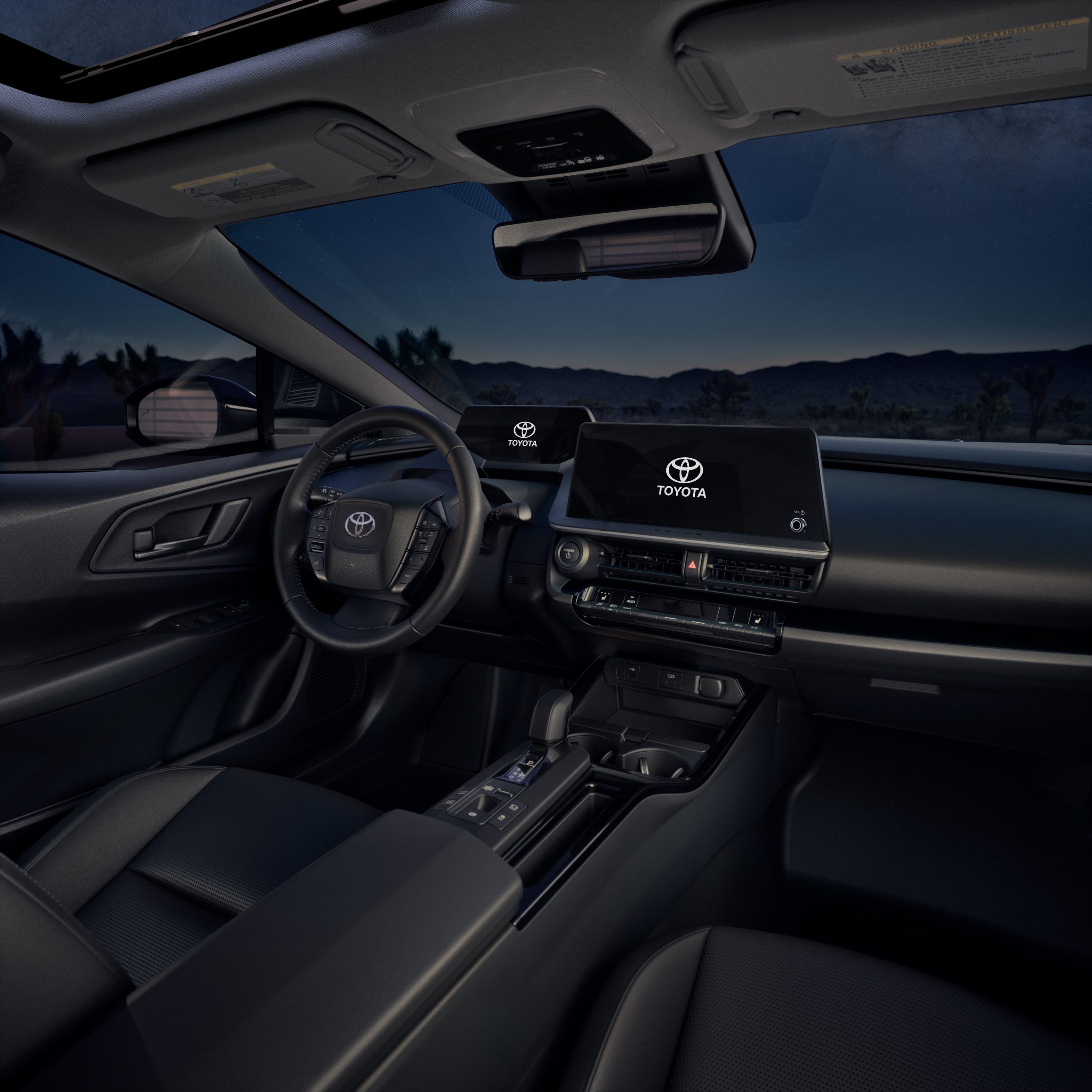 Exterior view of a yellow Toyota Prius Plug-in Hybrid photographed outdoors for the Kanata Toyota Prius Plug-in model page.