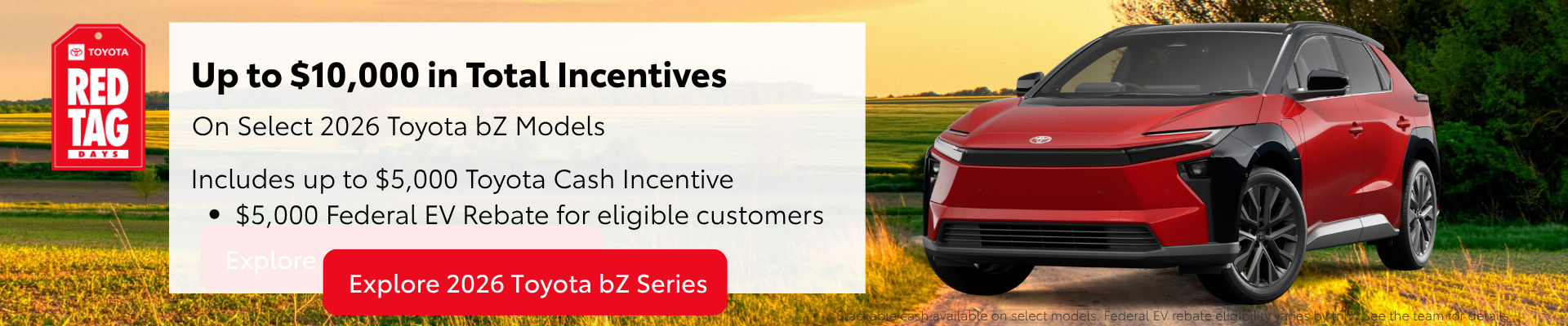 2026 Toyota bZ all-electric SUV offers at Kanata Toyota