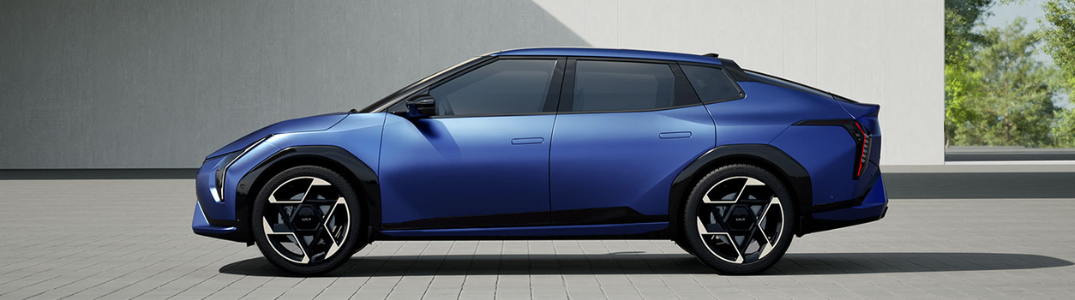 The 2026 Kia EV4 from the side