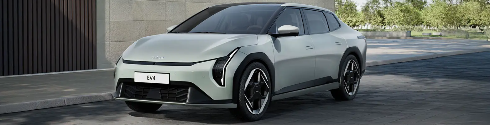 2026 Kia EV4 parked on the street.
