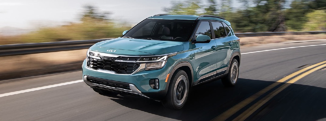 2025 Kia Seltos on the road