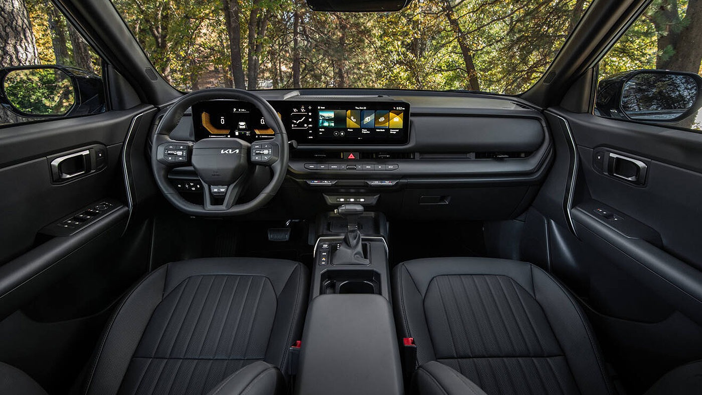 2027 Kia Seltos first-row interior