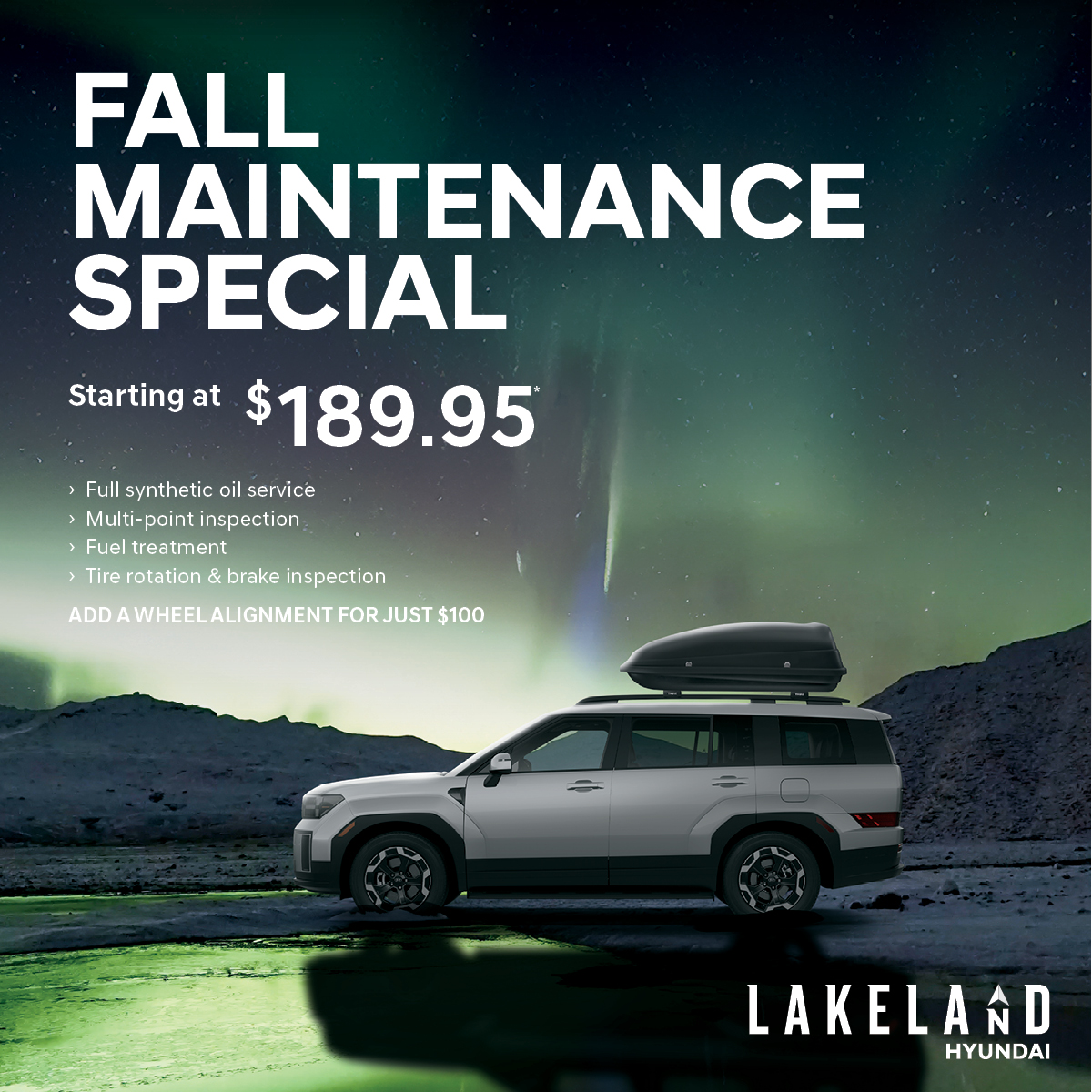 Fall Maintenance Special