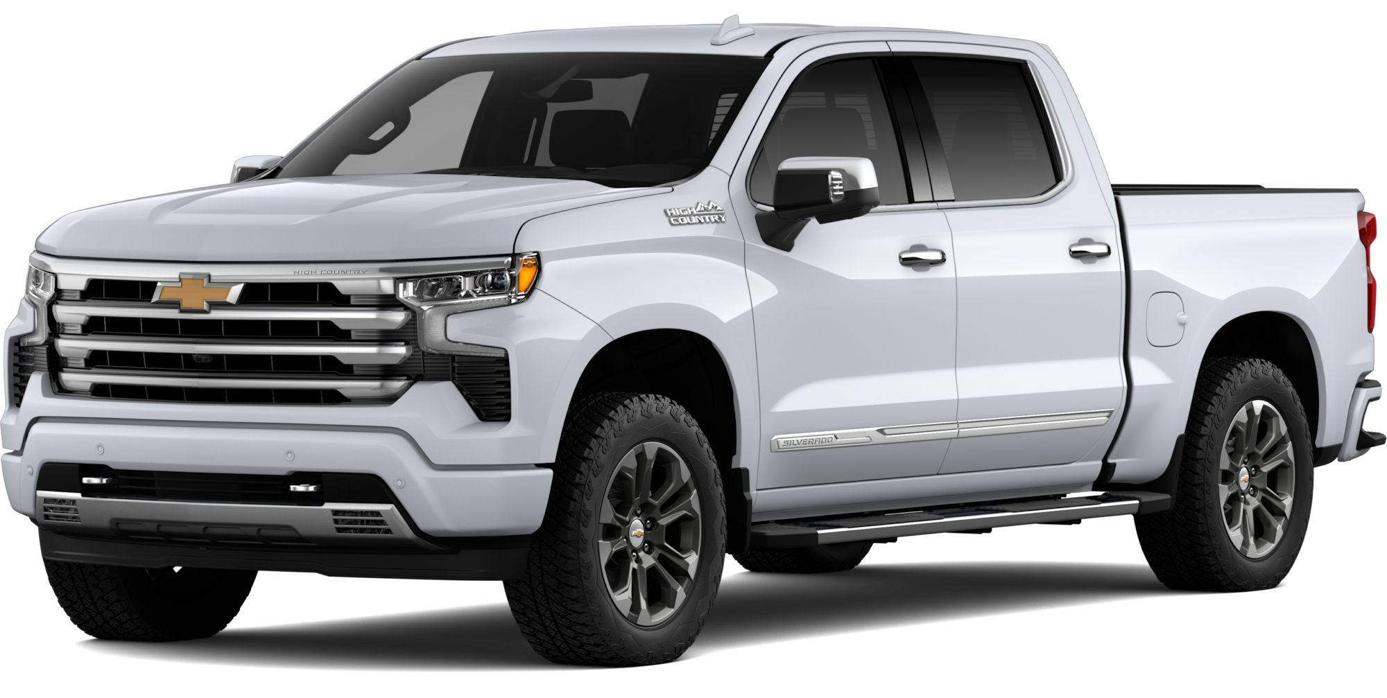 A white 2026 Chevrolet Silverado 1500 High Country