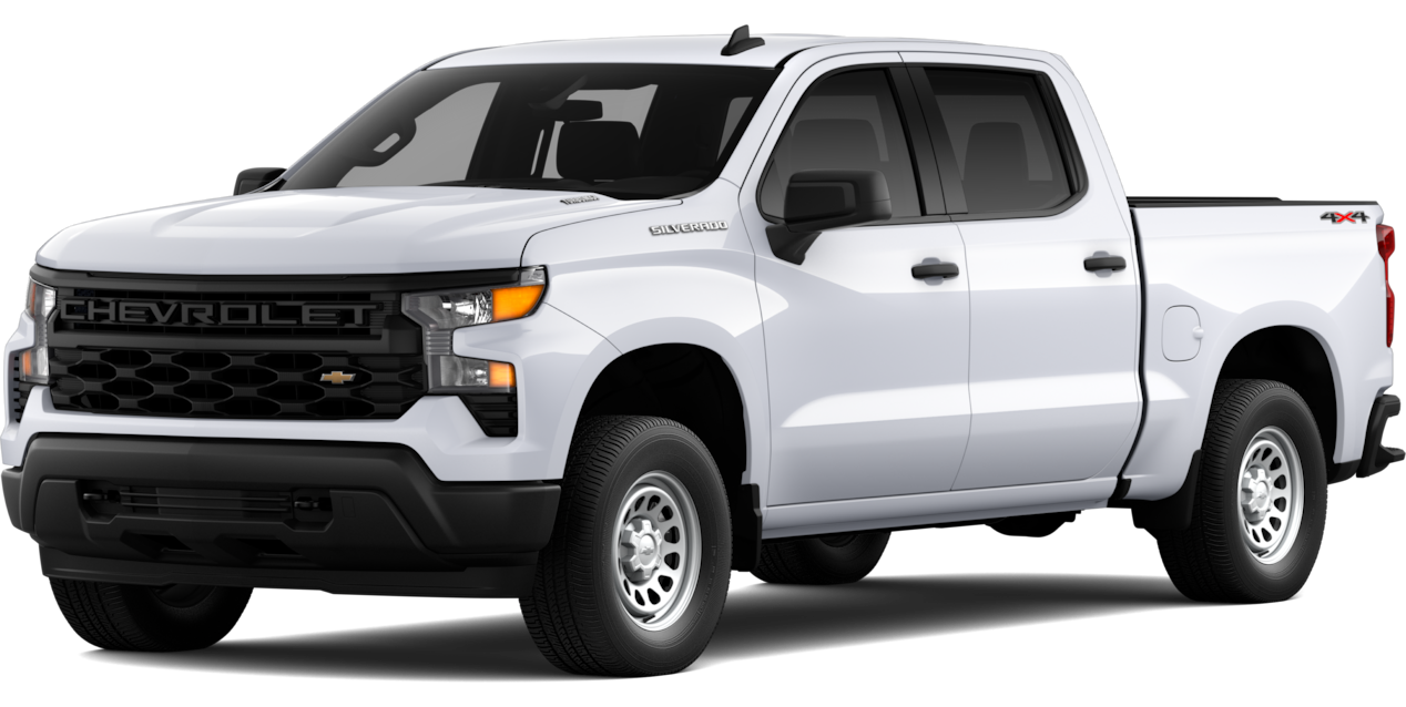 A white 2026 Chevrolet Silverado WT
