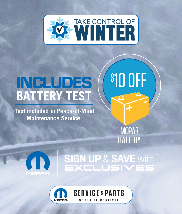 Get $10 OFF MOPAR Battery Get $10 OFF MOPAR Battery