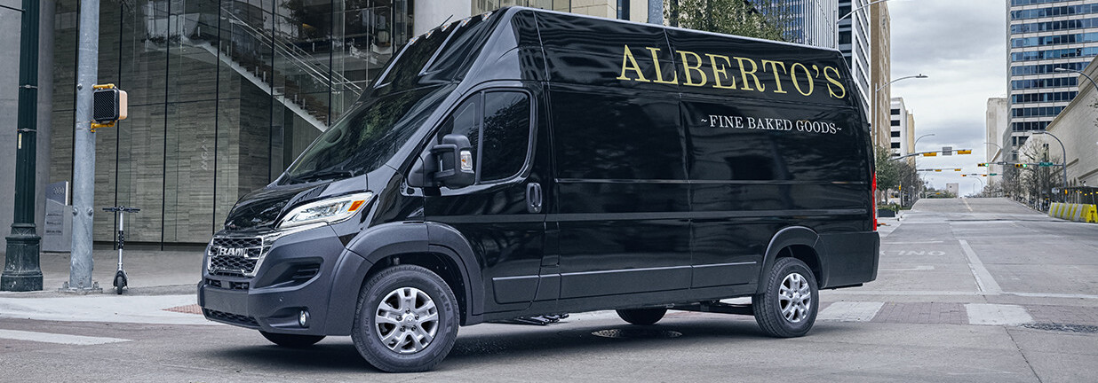 2025 Ram ProMaster driving in city