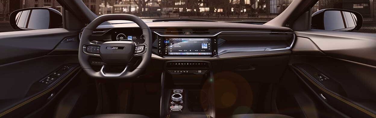 The dashboard infotainment centre inside the 2026 Jeep Cherokee
