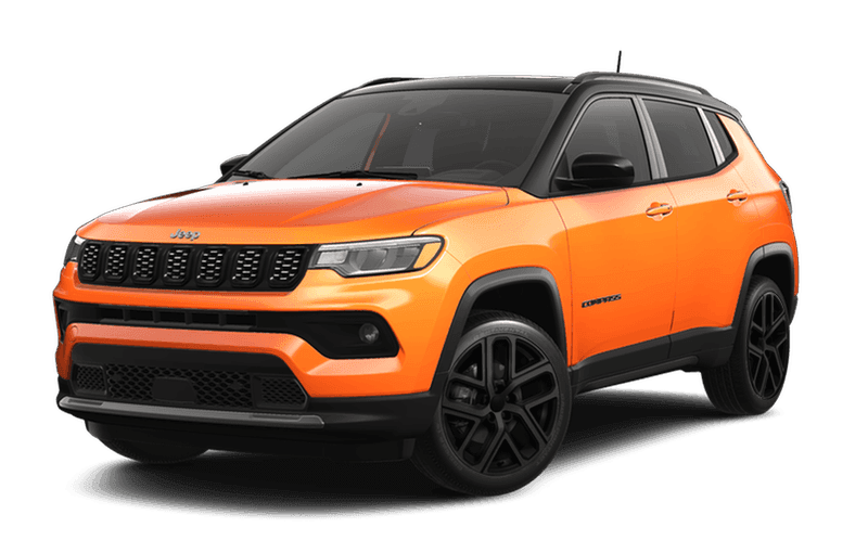 An orange 2026 Jeep Compass Limited