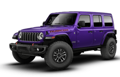 A purple 2026 Jeep Wrangler Rubicon X