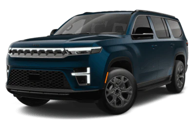 A dark blue 2026 Jeep Grand Wagoneer & L Limited Altitude. New 2026 Jeep Grand Wagoneer & L for sale at Laplante Chrysler Jeep Dodge Ram in Embrun, ON