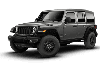 A grey and black 2026 Jeep Wrangler 4-Door Willys
