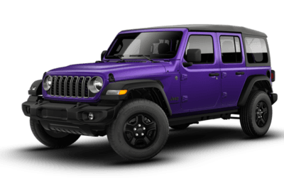 A purple and black 2026 Jeep Wrangler 4-Door Sport