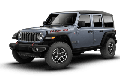 A grey and black 2026 Jeep Wrangler 4-Door Rubicon