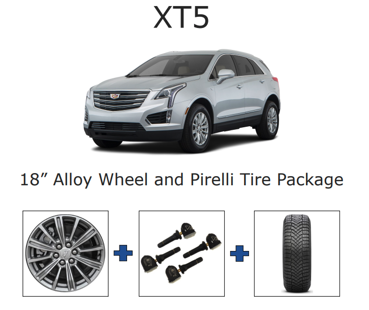XT5 18” Alloy Wheel and Pirelli Tire Package XT5 18” Alloy Wheel and Pirelli Tire Package
