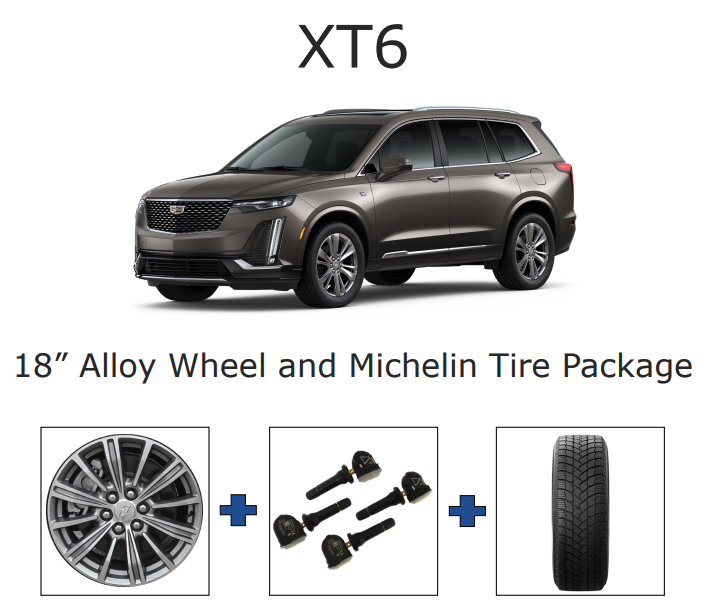 XT6 18” Alloy Wheel and Michelin Tire Package XT6 18” Alloy Wheel and Michelin Tire Package