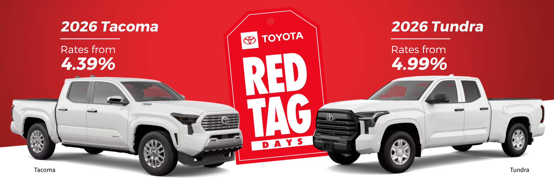 Red Tag Days!