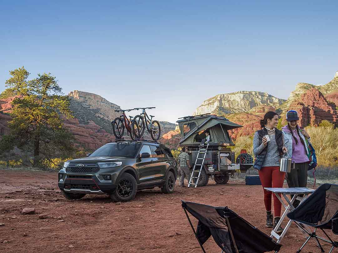 vue trois quart avant du Ford Explorer Timberline 2021