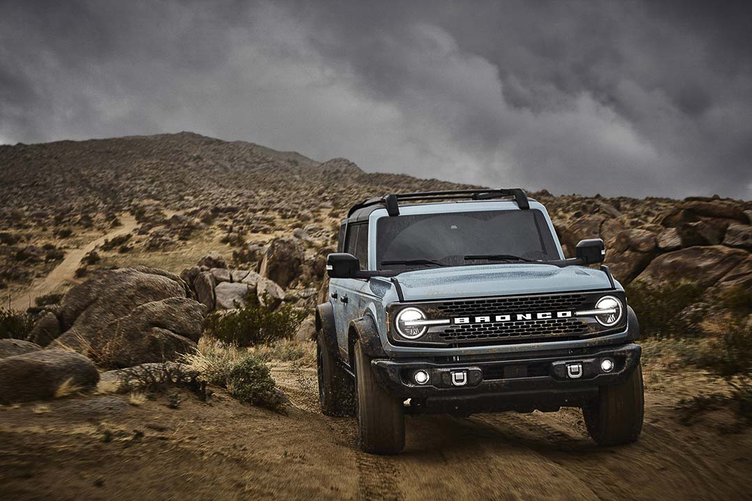 vue avant du Ford Bronco 2021