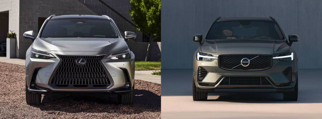 2026 Lexus NX 350h and 2026 Volvo XC60 parked next to each other