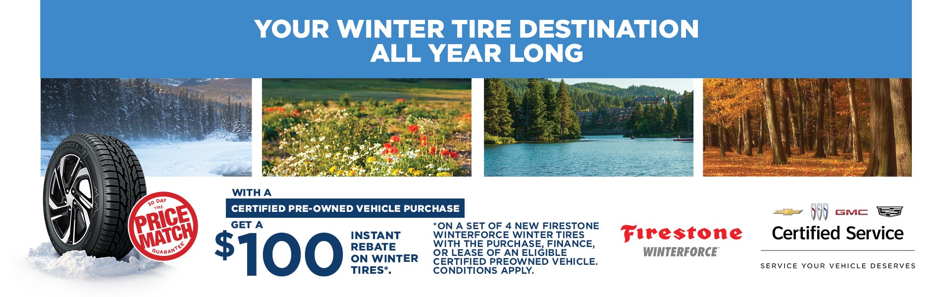 Purchase a Certified Pre-Owned Vehicle & Take $100 Off Firestone Tires