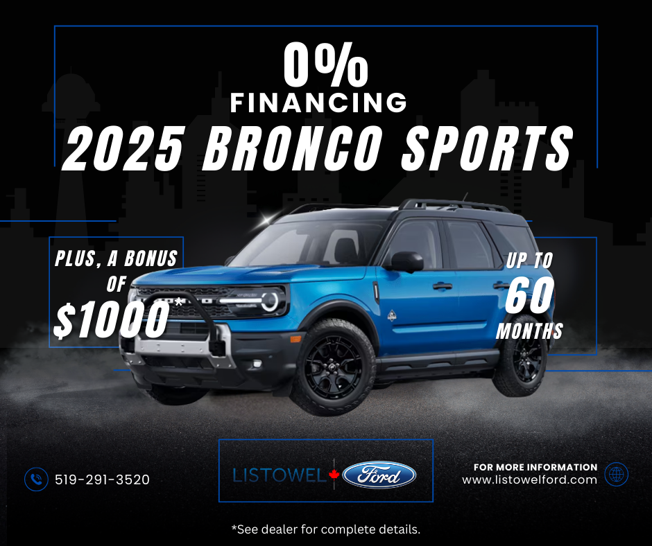 0% Financing on 2025 Bronco Sports