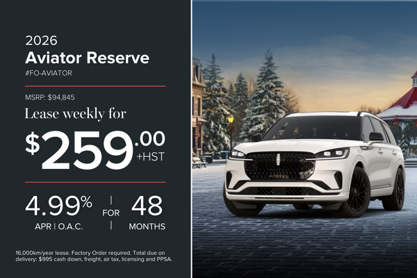 2026 Lincoln Aviator Reserve | Factory Order Lease Offer