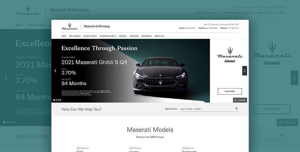 Maserati of Winnipeg New & PreOwned Dealership Manitoba
