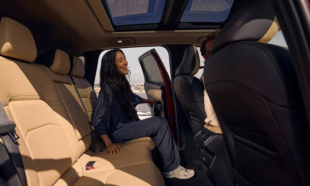 The tan backseats of the 2026 Mazda CX-5