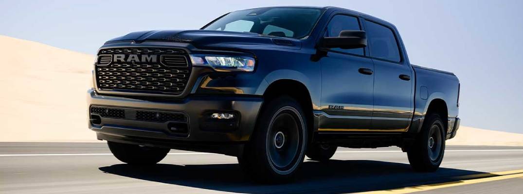2025 RAM 1500 on road in daylight