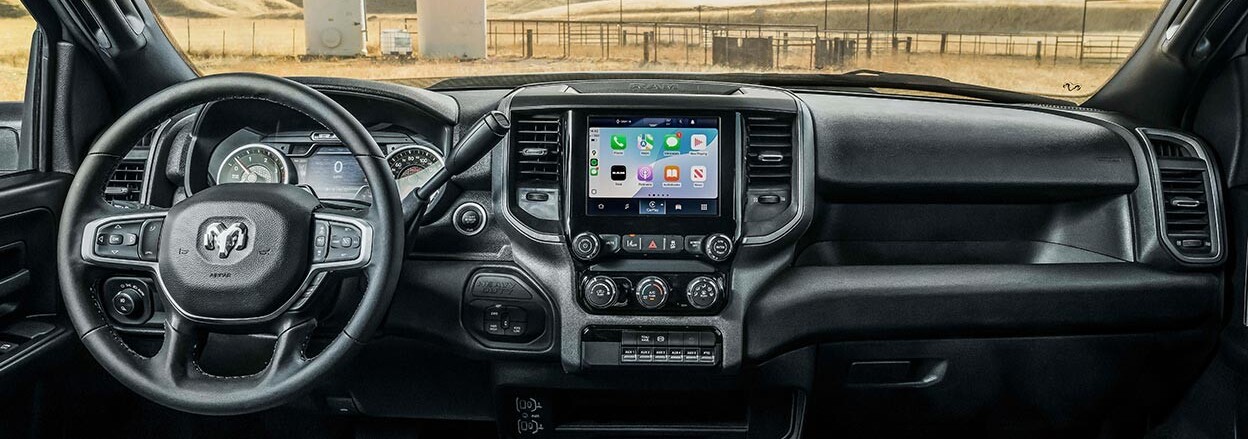 Infotainment screen on 2025 Ram 5500 Chassis Cab.
