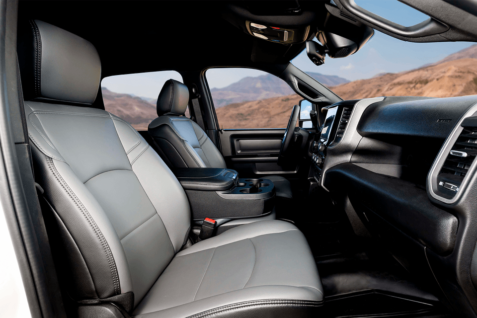 Front seat of the 2025 Ram 5500 Chassis Cab.