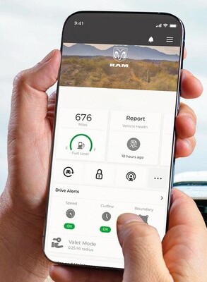 Person using Ram app.