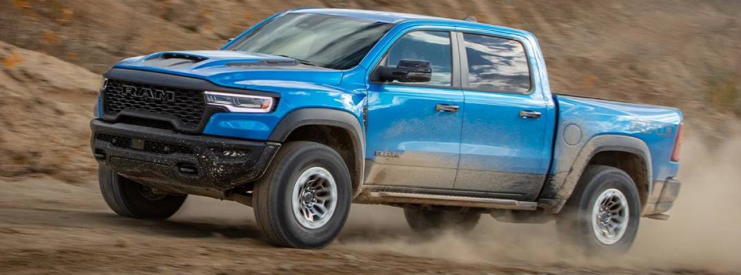 2026 Ram 1500 driving in dirt. 