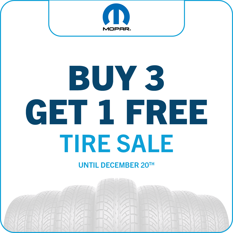 BUY 3 GET 1 FREE TIRE SALE