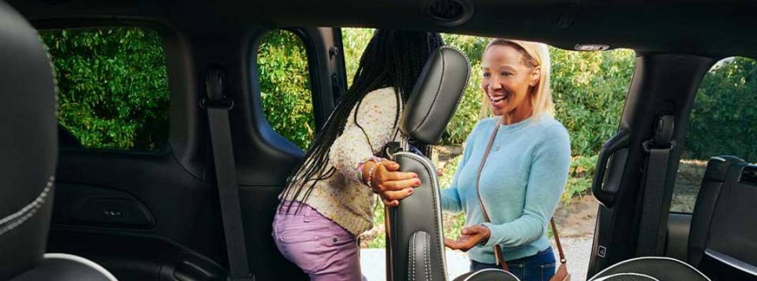 People exiting vehicle