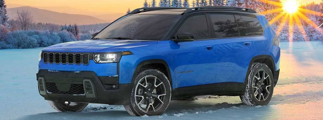 2026 Jeep Cherokee parked on snowy area