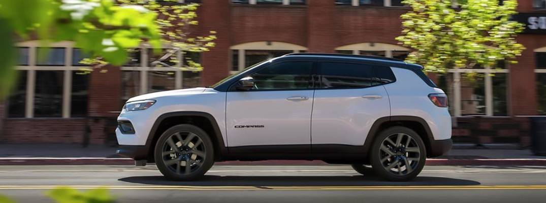 2026 Jeep Compass driving down road