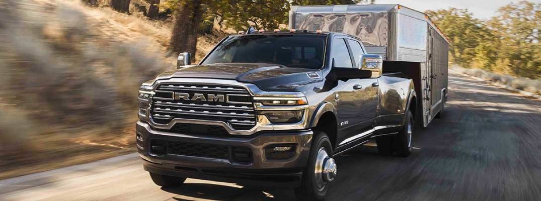 2026 Ram 3500 pulling trailer