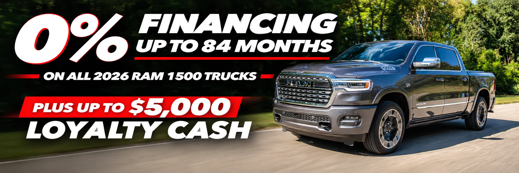 2026 Ram 1500 Financing Offer 0% Financing Ram Trucks