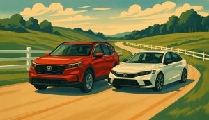 Honda CRV and Civic