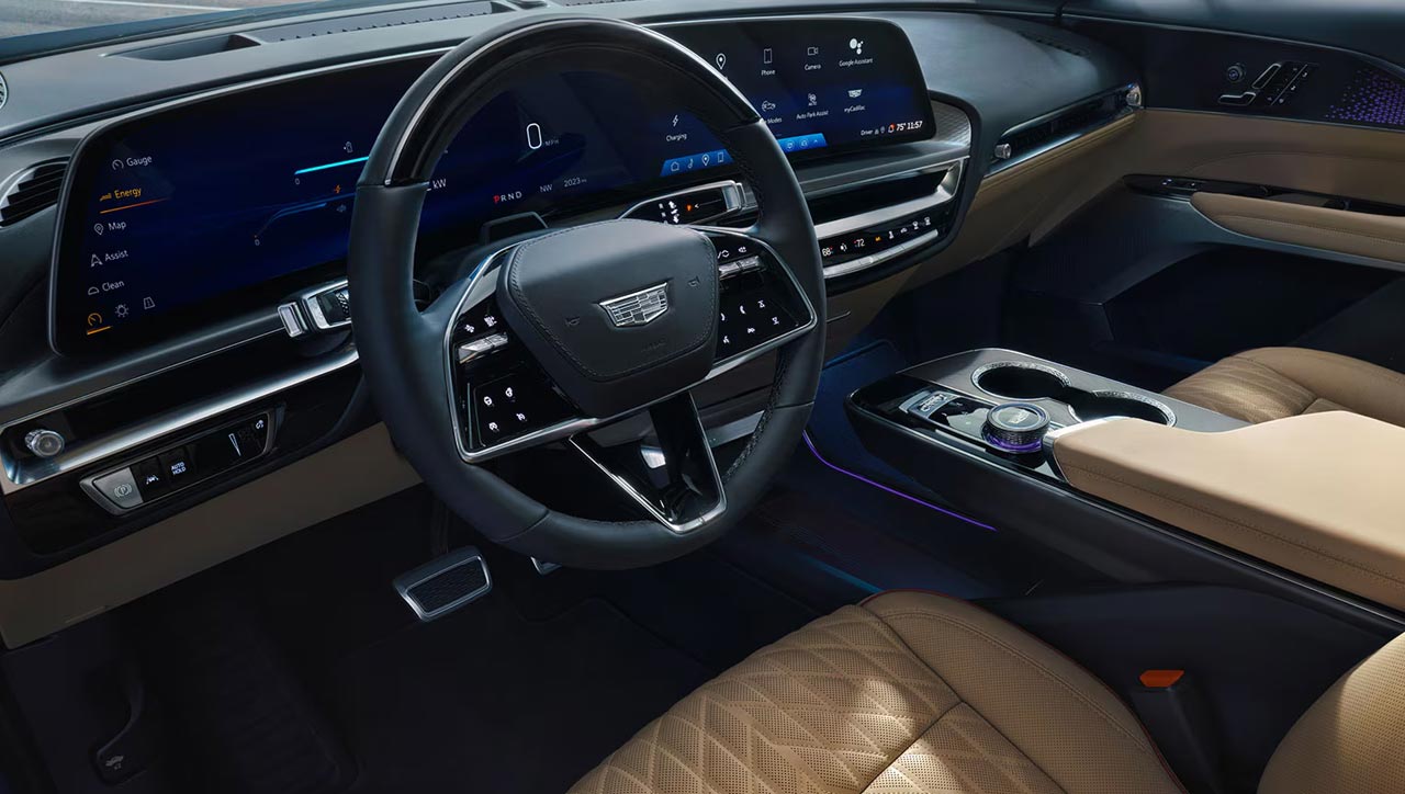 Cadillac EV interior cabin