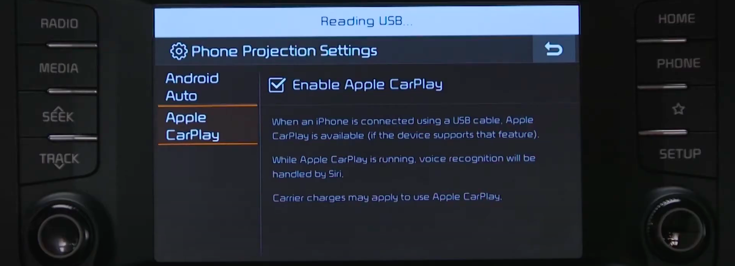 Android Auto on Apple CarPlay Display