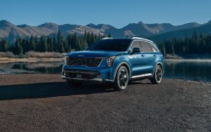 2026 Blue Kia Sorento Hybrid