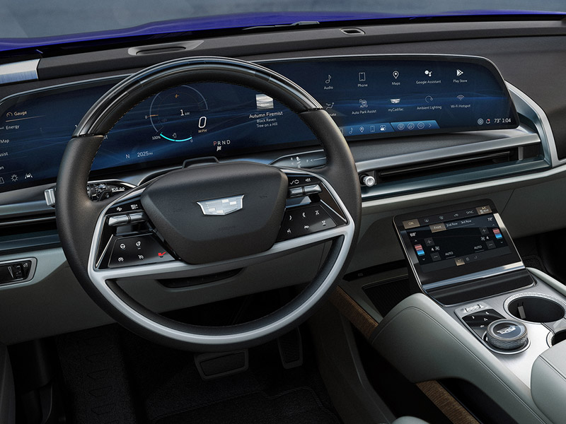 New 2026 Cadillac VISTIQ Midsize Three-Row Luxury SUV Interior Comfort Features and Technology