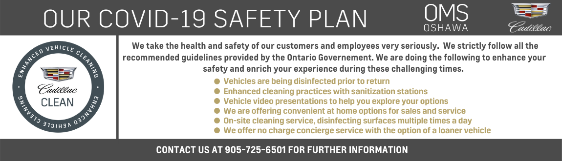 Shop or service from home Cadillac COVID SAFETY PLAN